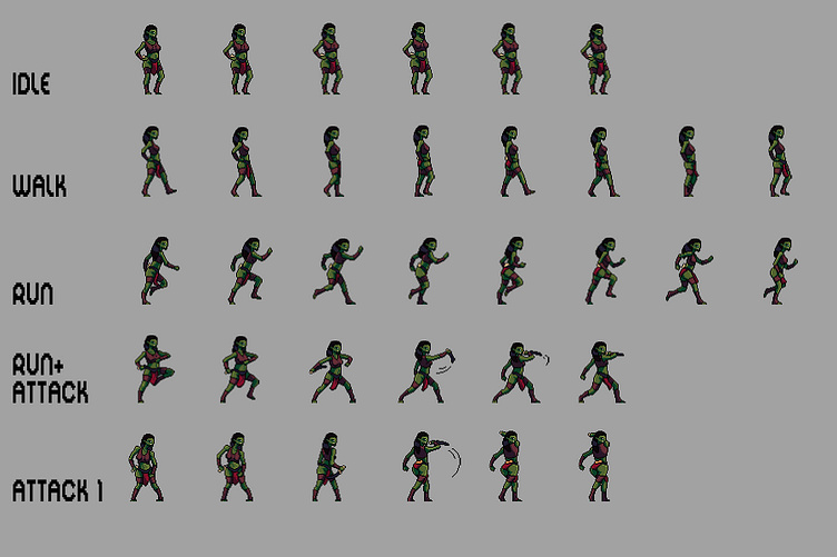 32X32 Sprite Sheet Characters - Colaboratory