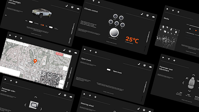 🏎️ Car UI Interface by econev app branding car cybertruck design econev evgheniiconev figma graphic design illustration interface lizzardlab logo tesla ui ux vector