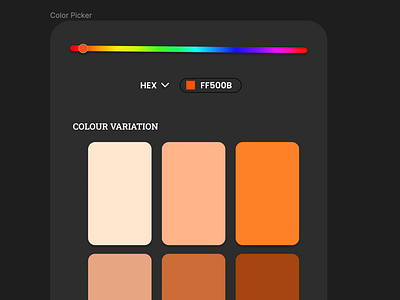 Day 60: Color Picker Design 060 dailyui design ui uxdesignaspirant dribbbledebut