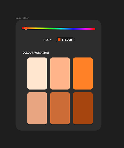 Day 60: Color Picker Design 060 dailyui design ui uxdesignaspirant dribbbledebut