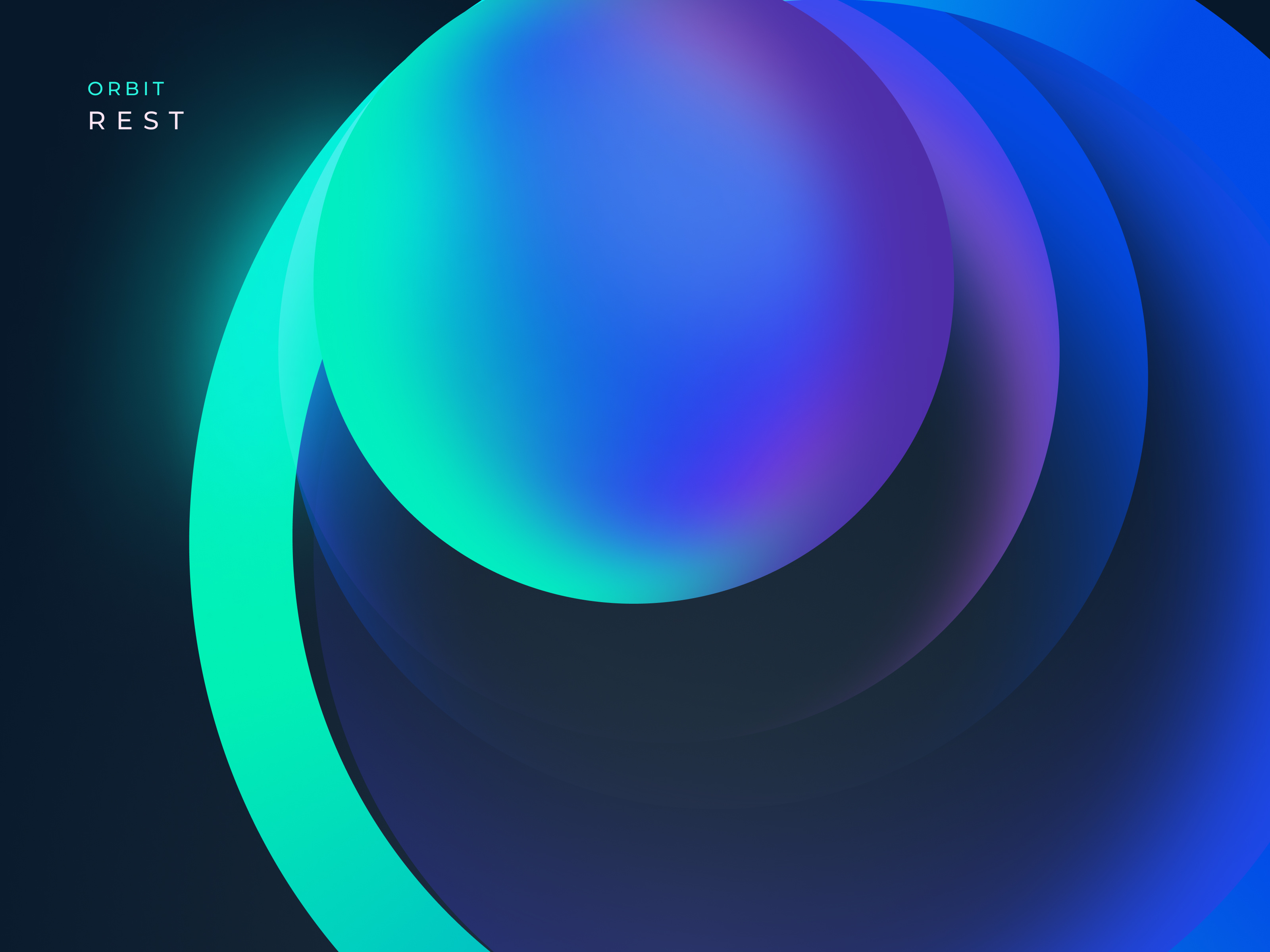 Orbit - Rest - AI Voice Assistant ai app branding colour design gradient illustration light logo mobile ui ui design user interface ux voice assistant