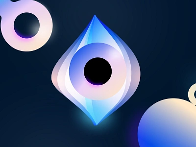 Pearl - AI Voice Assistant 3d ai app branding circle design gradient illustration light logo mobile pearl siri ui ui design user interface ux vector voice assistant