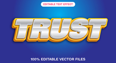 Trust 3d text style effect 3d 3d text effect awesome text effect blue background blue text design editable vector file gradient graphic design illustration mockup trust trust background trust editable text trust effect trusted trustworthy vector vector text vector text mockup