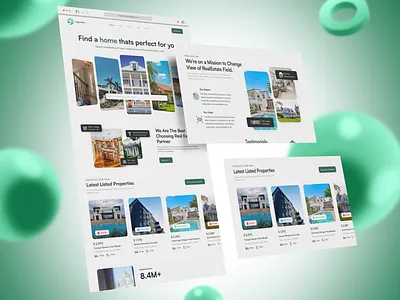 Property Management Landing Page amazing landing page creative ui creative website design herosection landing page property landing page property management hero section ui ui design ux design
