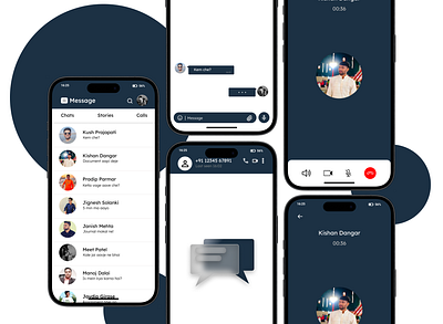 Direct Messaging App Design dailyui direct message figma graphic design ui