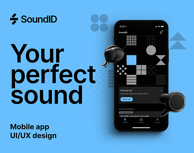 SoundID - Sound Personalization App | UI/UX Case Study app branding case study design figma headphones mobile personalizations sound startup ui uiux ux
