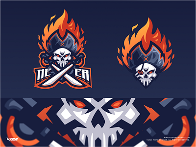 Pirates Skull - mascot logo branding design esport logo graphic design illustration logo mascot logo pirates illustration pirates logo skull illustration
