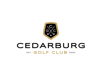 Cedarburg Golf Club Logo logo logo design