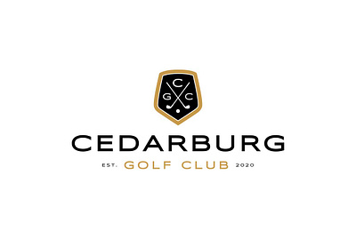 Cedarburg Golf Club Logo logo logo design