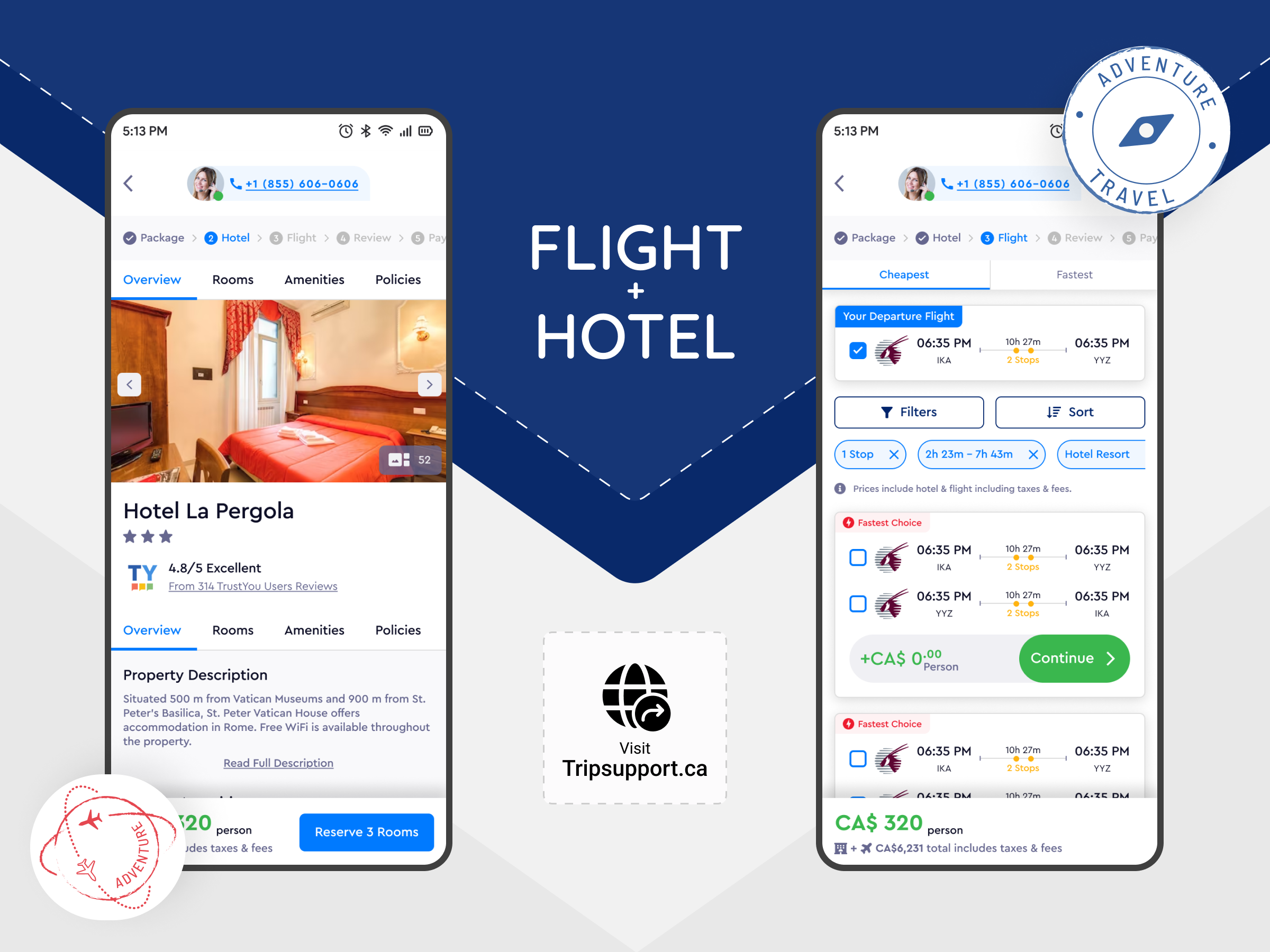 TripSupport Travel Agency Hotel Booking , Flight Ticket by Zeroone on