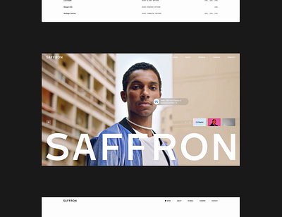 Saffron Website animation brands case study consultants design digital design projects saffron team typography ui webdesign