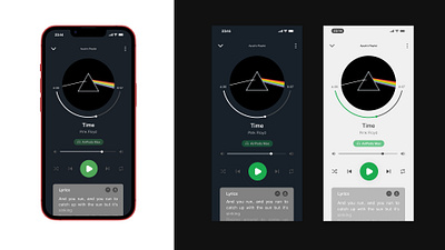 Music app interface concept dailyui product design ui ux design