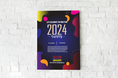 New Year Flyer Design brand identity branding design flyer design graphic design illustration new year new year flyer poster poster design