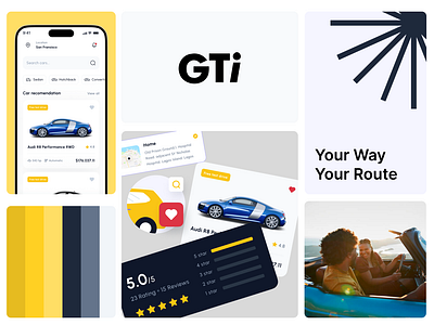 Car Rental Branding branding design graphic design logo ui ux vector