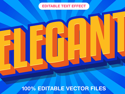 Elegant 3d text style effect 3d 3d text effect attractive background cute text design editable text editable vector files elegant elegant text elegant text effect graphic design illustration orange text text vector vector illustrations vector text vector text mockup