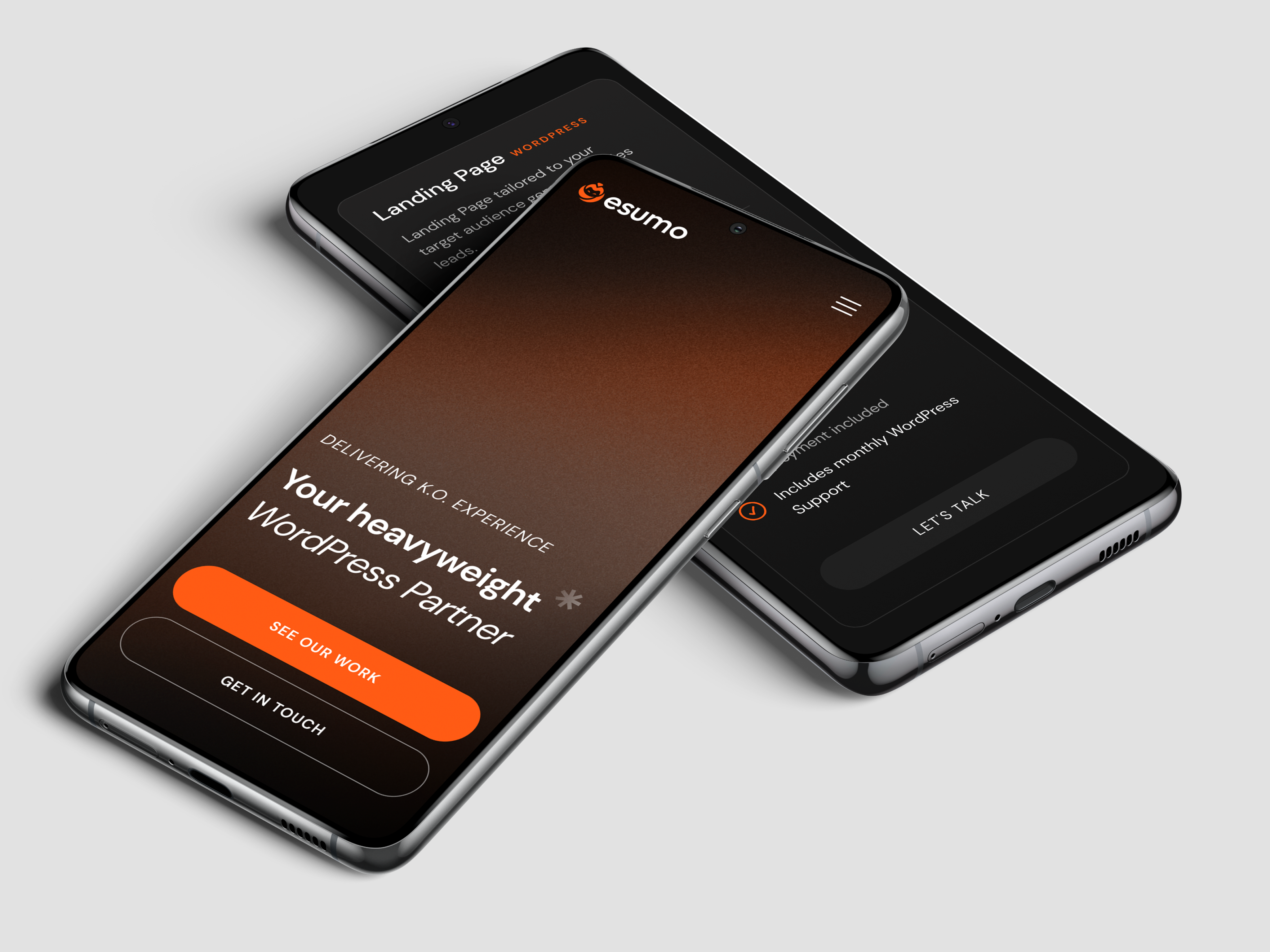 ESUMO redesign vol.2 design agency landing page lp portfolio studio ui user interface website