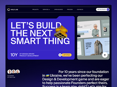 Halo Lab Website animation design interface product service startup ui ux web website