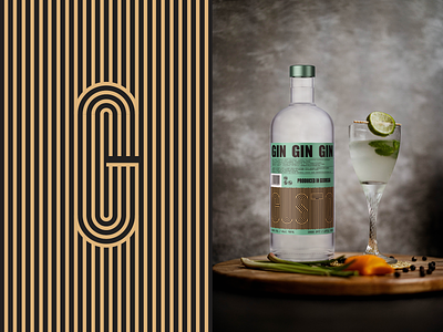 GUSTO (Party Gin) branding creative design gin graphic design illustration label logo spirits