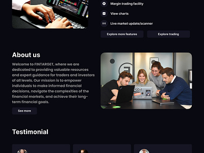 Investing and Trading webpage design design figma learningeveryday supportme ui uiux ux