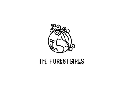 Forest girl ecology environment fairy girl line art minimal minimalistic nature simple tree wood