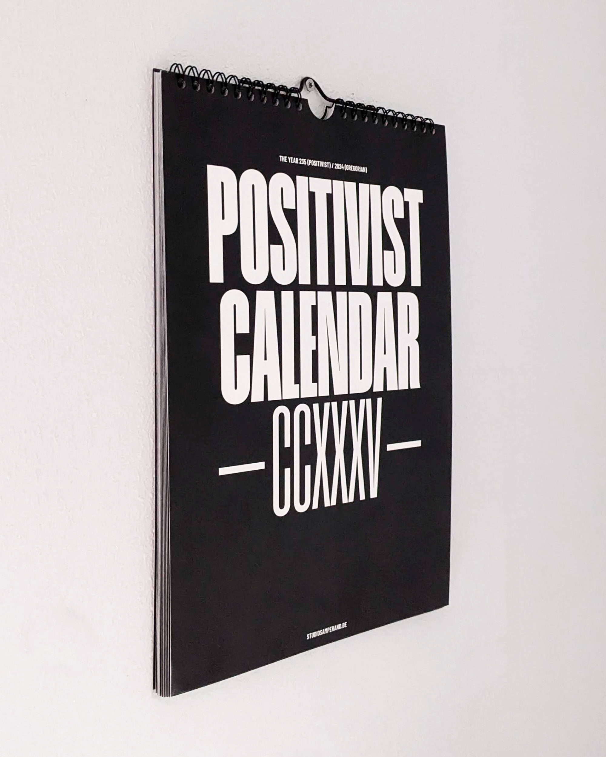 Positivist Calendar 2024 by Studio Sampersand on Dribbble