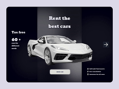 Car rental website / e-commerce car commerce design figma rental rental car site ui web web design