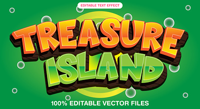 Treasure Island 3d text style effect 3d 3d text effect colorful background design editable text graphic design illustration island island background island text treasure treasure island treasure island text effect treasure text vector vector text vector text mockup