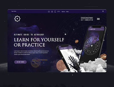 Website Design for Horoscope Client best websites graphic design illustration ui website design