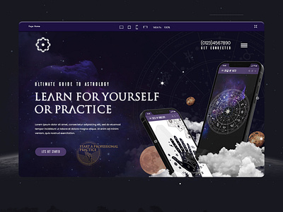 Website Design for Horoscope Client best websites graphic design illustration ui website design