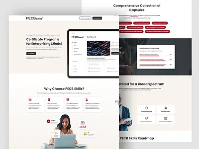 PECB Skills - Landing Page education landing page pecb skills ui ux web design
