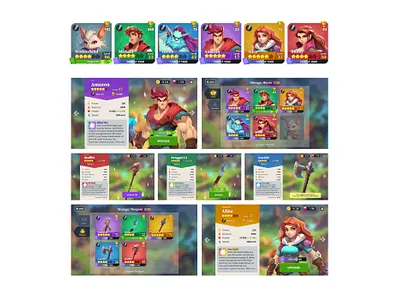 Mockups button game game ui hero ui