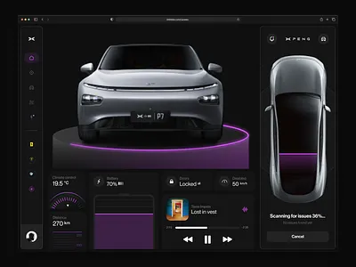 Car control design concept | Lazarev. app apple car car control clean dashboard design elements graphic design inspiration interaction interface product design ui user experience ux