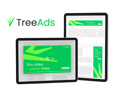 Tree Ads app brandin graphic design logo ui