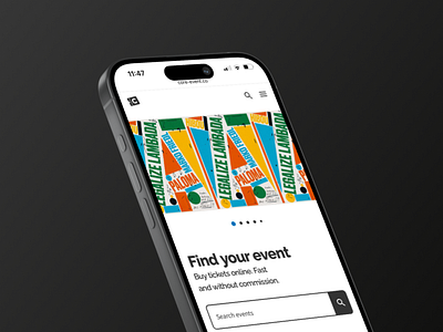 CoreEvent – Mobile UI clean design event event management filter illustration logo minimal platform ui ux