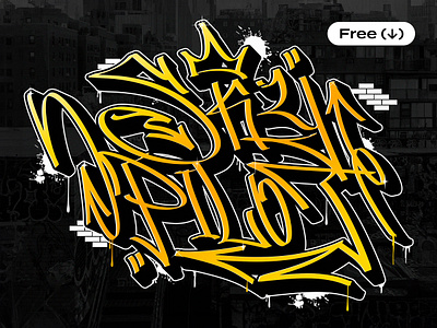 Skypilot Graffiti Font brush download font free freebie graffiti grunge lettering paint pixelbuddha spray street art street style tag typeface typography