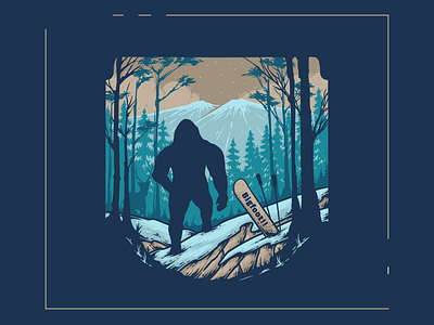 Bigfoot!! | Ourdoor graphic design handdraw illustration outdoor vintagedesign
