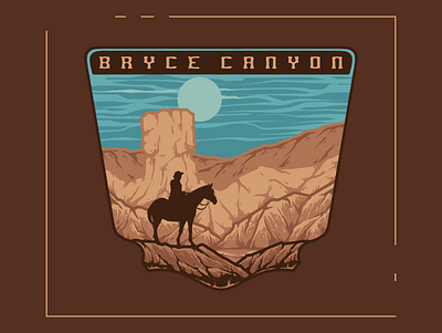 Bryce Canyon | Outdoor branding graphic design handdraw illustration outdoor vintagedesign