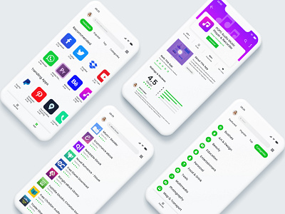 App Store UI/UX Design agency android app app app design app screen app store branding interaction landing page mobile design mobile ui design ui ux