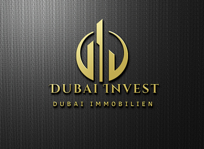 dubai invest logo brand design company logo dubai invest logo 3d logo design professional logo real estate logo