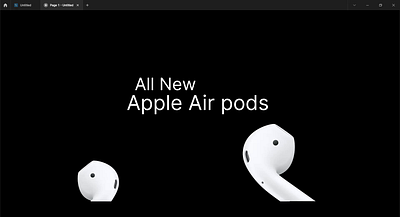 Apple air-pods (parallex) design motion graphics ux