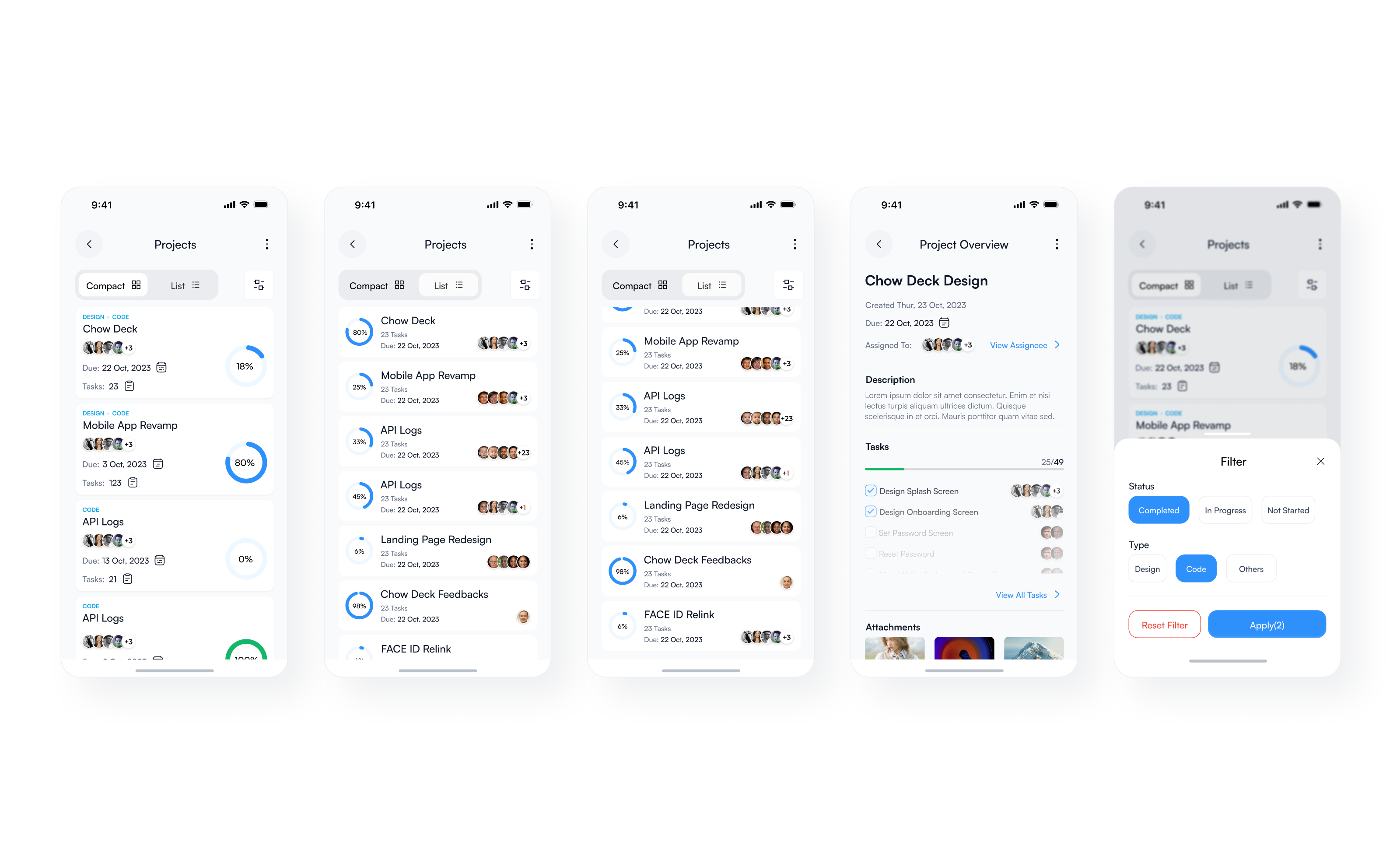 Project Management design project management task uiux