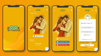Fast and Easy Movie Ticket Booking android design book tickets buy tickets cinema app entertainment app ios design mobile app design modern design movie app movie tickets booking app simple design ui design user centered design user friendly ux design