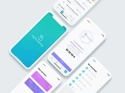MyProximity - Mobile App app application brand design interface mobile mobile app product design smart app smart home app ui ux uxui uxui design