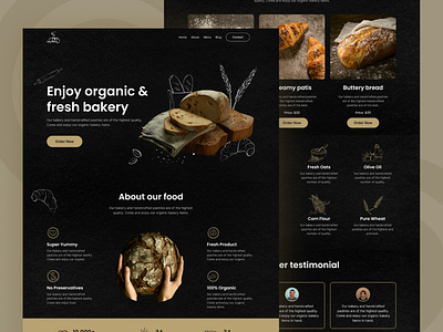 Bakery Website Template bakery website branding design graphic design typography ui ui design ux website