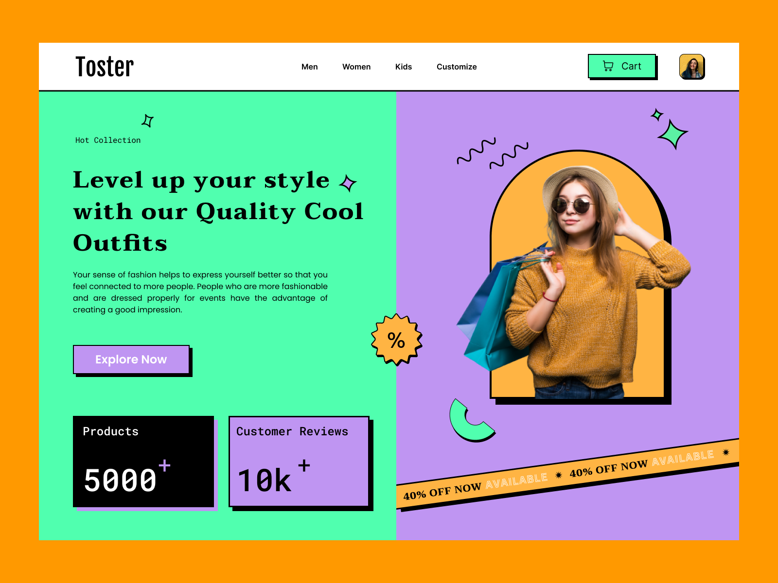 Example of Landing Page UI/UX Design