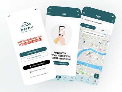 Berny - Mobile App app application bran app brand design design idea interface material app mobile mobile app product design ui ui design ux ux design uxui uxui design