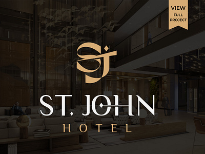 SJ Luxury Hotel letter icon Logo branding elgent eligent modern logo luxury sj luxury hotel letter icon logo