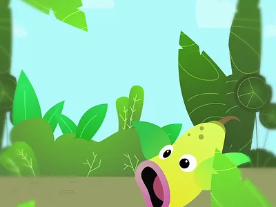 Motiontober 2023 - Jour 12: Petrichor 2d animation gif green loop motion design motion graphics nature petrichor plant pokemon wish