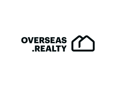 Overseas.realty branding catalog design graphic design home letter logo logotype online overseas realty typography vinelli