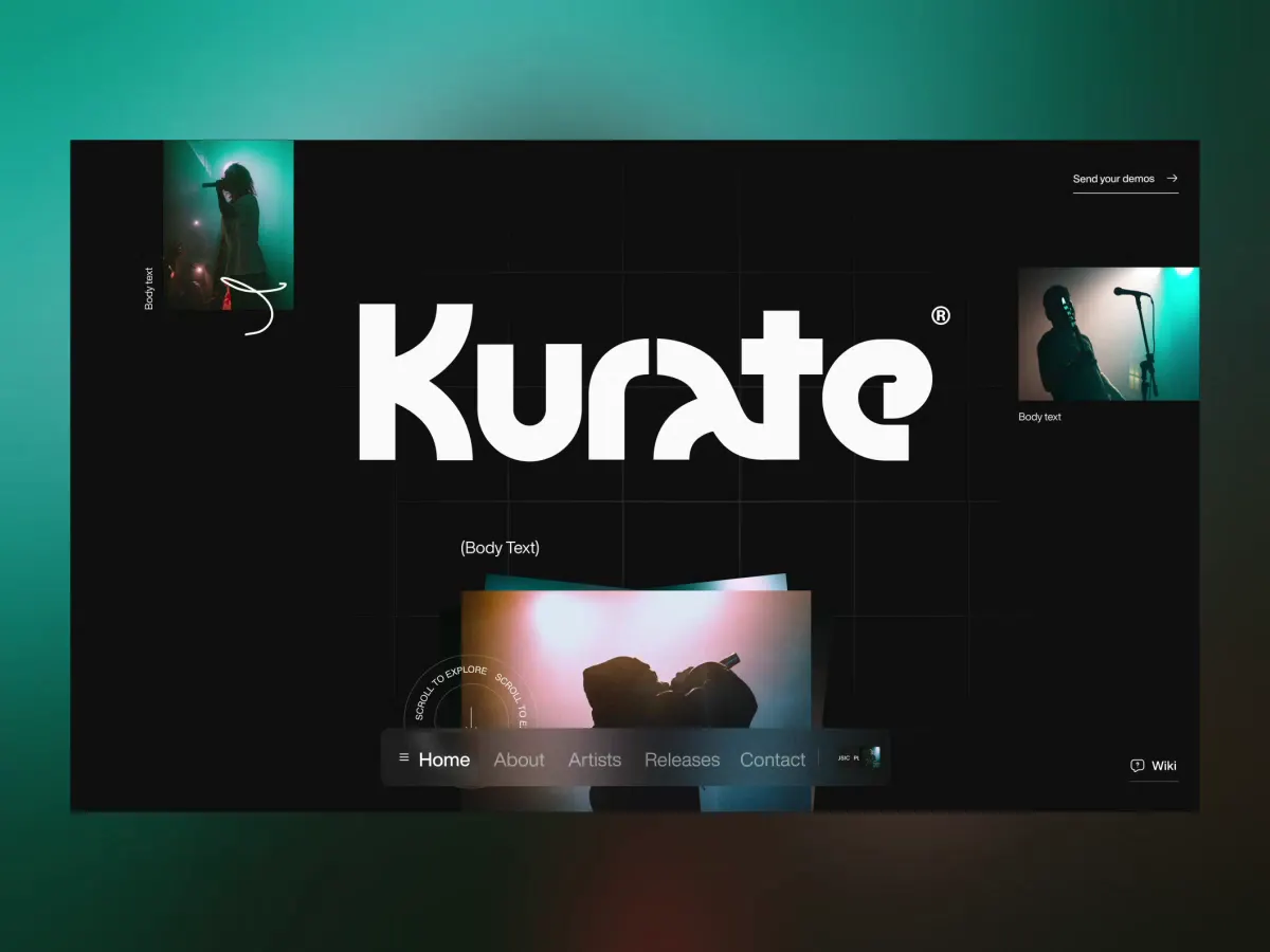 Innovative Streaming Website Design: Kurate